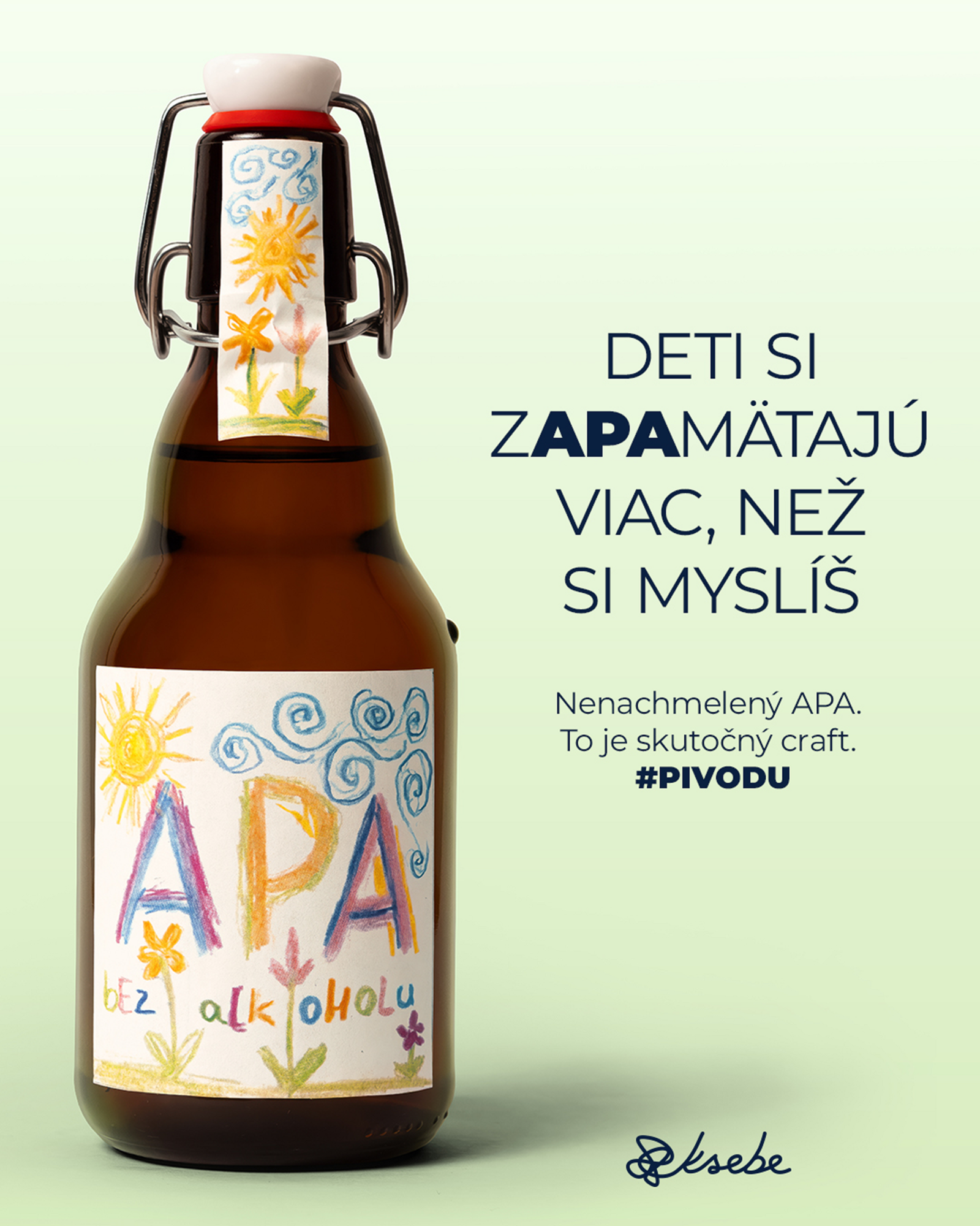 Klíčový vizuál kampaně APA bez alkoholu