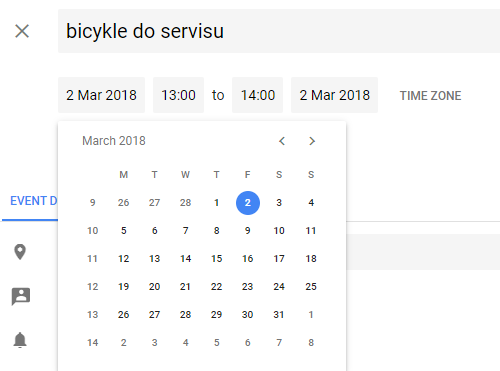 google calendar