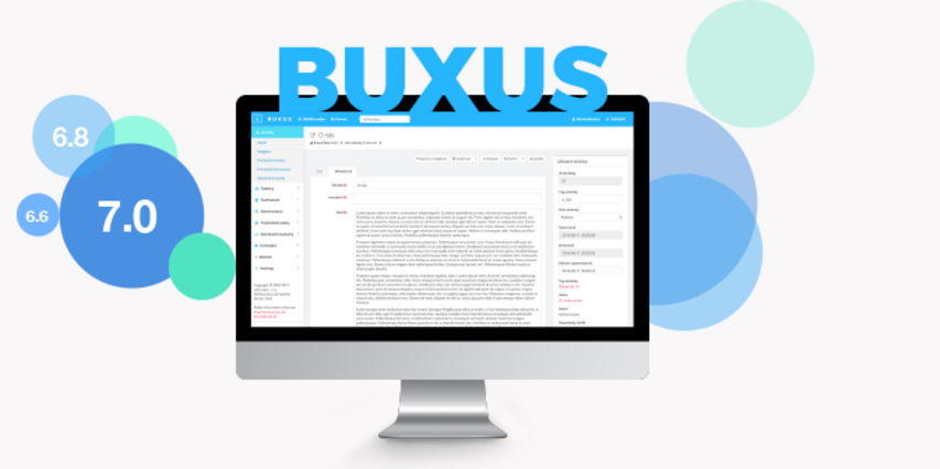 Představení BUXUSu 7.0 - první část: rychlejší rozvoj + nový design