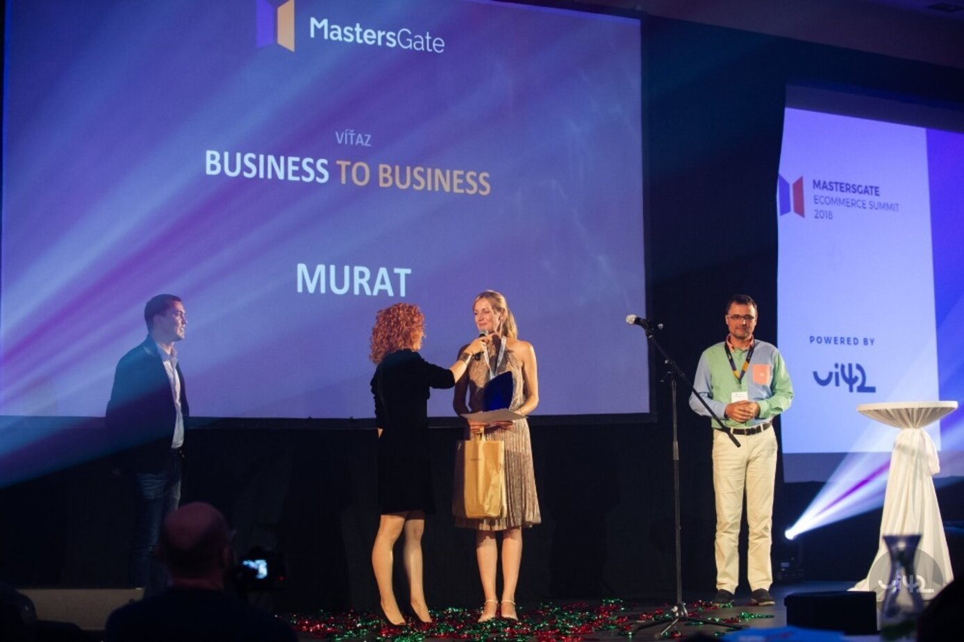 Předávání ceny MURAT na MastersGate Ecommerce Summit 2018