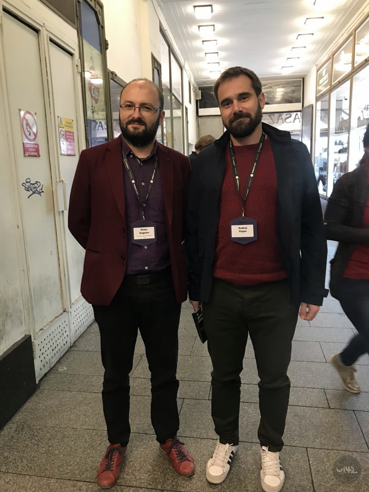 Dva muži na konferenci WebExpo 2019