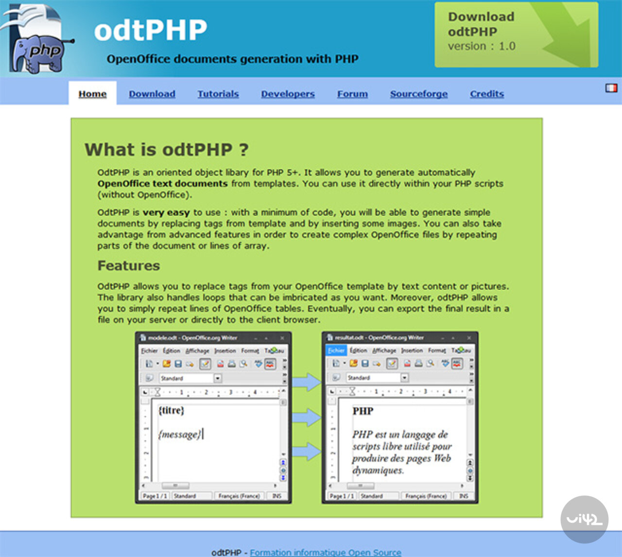 Už nefungující web projektu odtPHP Už nefungující web projektu odtPHP