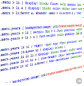 CSS kód pro vytváření stylů pro webové stránky