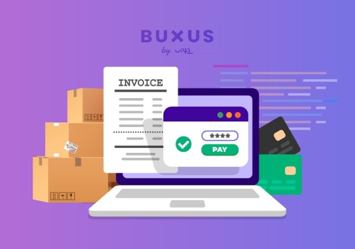 Ilustrace online platby a fakturace na e-shopu