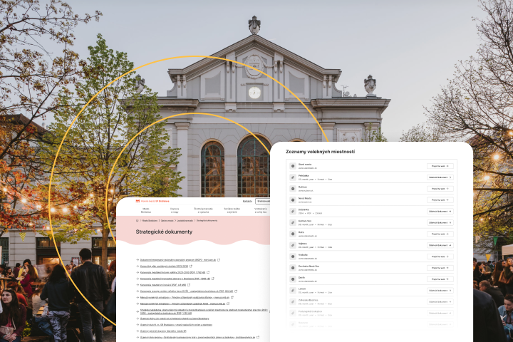 Weby pro veřejný sektor a samosprávy